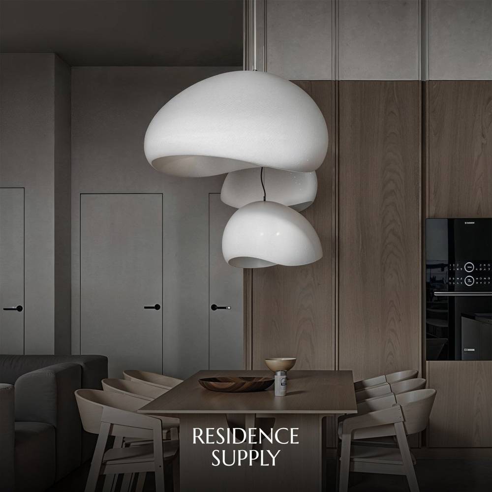 Minimalist Dome Pendant Light with Textured Shade