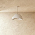 Minimalist Dome Pendant Light with Textured Shade