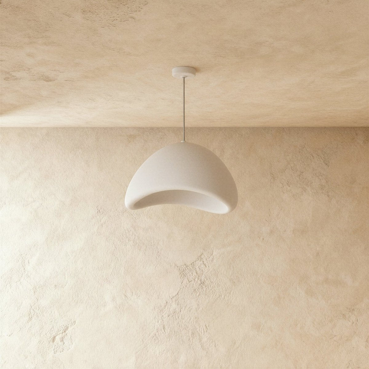 Minimalist Dome Pendant Light with Textured Shade