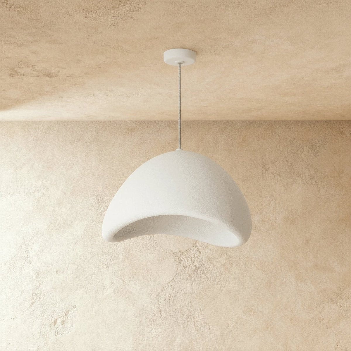 Minimalist Dome Pendant Light with Textured Shade
