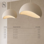 Minimalist Dome Pendant Light with Textured Shade