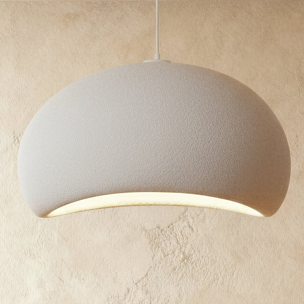 Minimalist Dome Pendant Light with Textured Shade