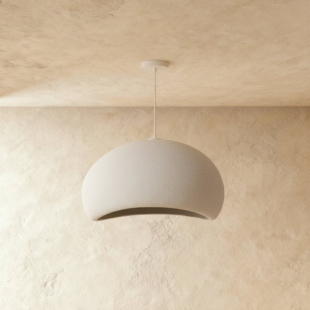 Minimalist Dome Pendant Light with Textured Shade