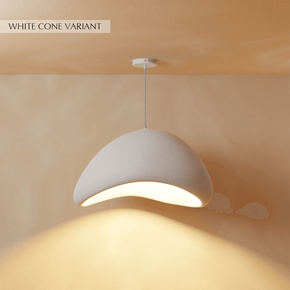 Minimalist Dome Pendant Light with Textured Shade