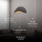 Minimalist Dome Pendant Light with Textured Shade