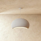 Minimalist Dome Pendant Light with Textured Shade