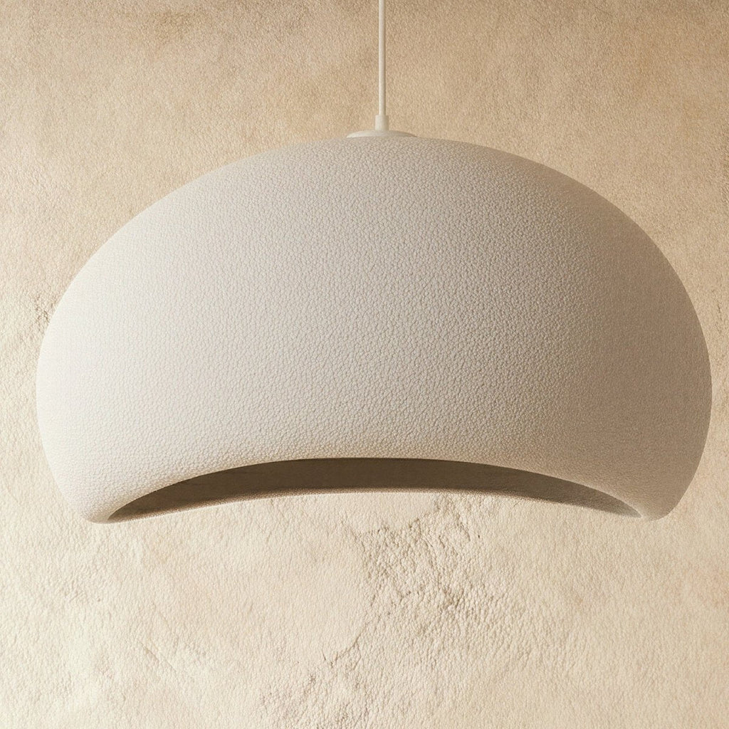Minimalist Dome Pendant Light with Textured Shade