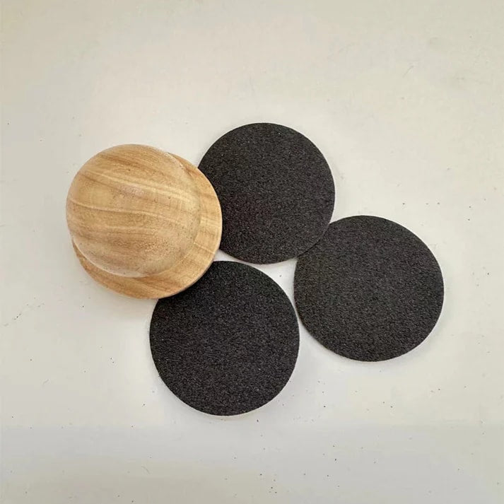 Silent Wooden Dog Nail File with Replaceable Sanding Pads