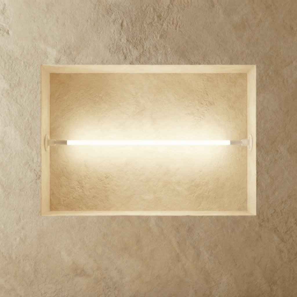 Minimalist Linear LED Light Wall Sconce with Steel Frame