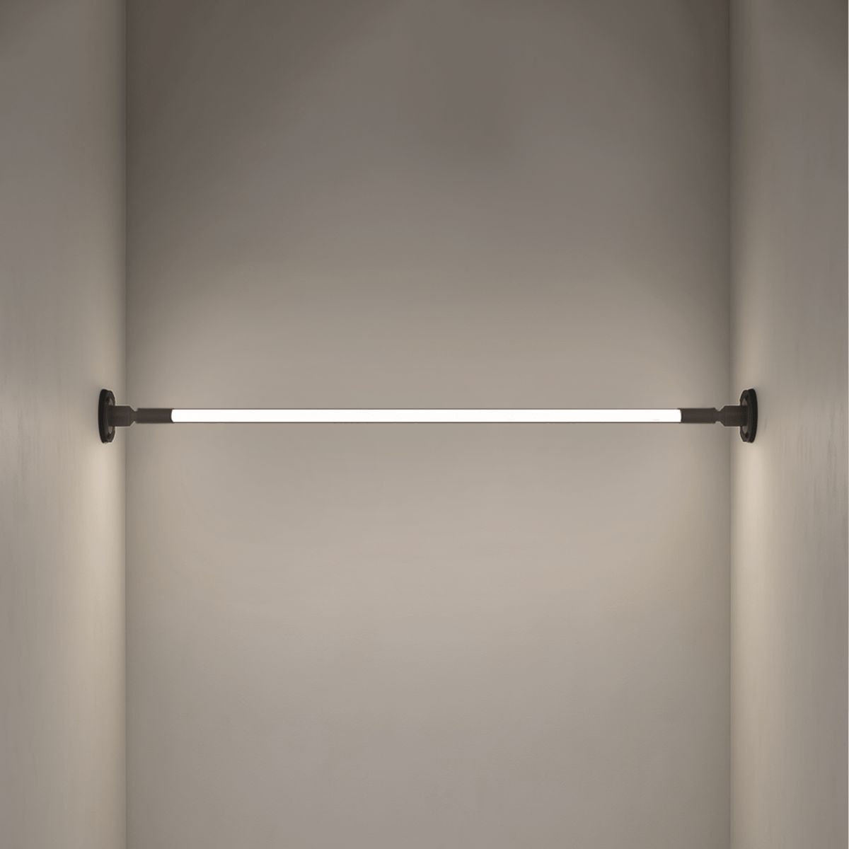 Minimalist Linear LED Light Wall Sconce with Steel Frame