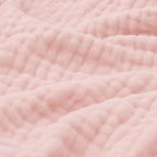 Soft Cotton Muslin Throw Blanket with Breathable Crinkle Texture for Sofa