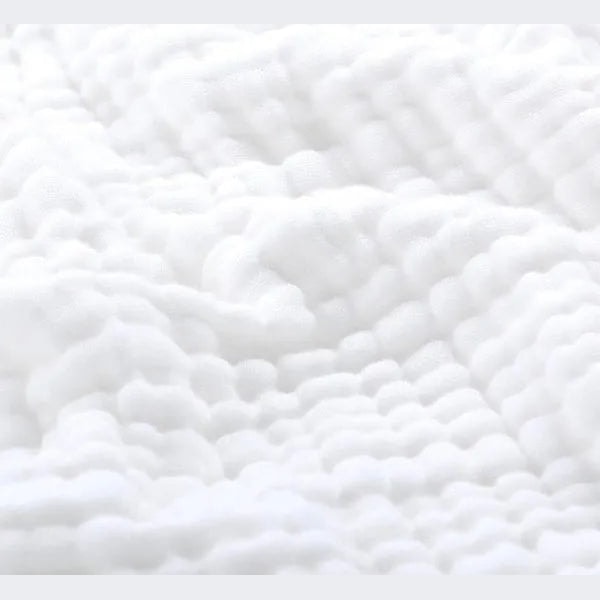 Soft Cotton Muslin Throw Blanket with Breathable Crinkle Texture for Sofa