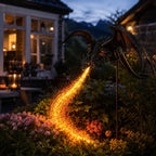 Solar Dragon Garden Light with Fiery LED Flame Effect for Yard and Pathway