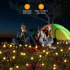 Solar Firefly Garden Stake Lights with Swaying Stems for Outdoor Pathways