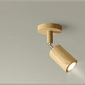 Solid Wood Ceiling Spotlight Bar with Adjustable Rotating Spot Heads