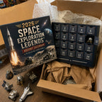 Space Exploration Advent Calendar with Collectible Rocket and Lunar Models