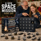 Space Exploration Advent Calendar with Collectible Rocket and Lunar Models