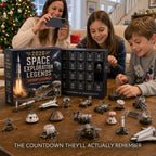 Space Exploration Advent Calendar with Collectible Rocket and Lunar Models
