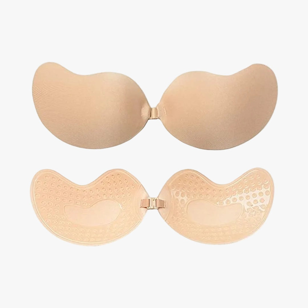 Strapless Adhesive Push Up Bra with Front Clasp for Backless Dresses