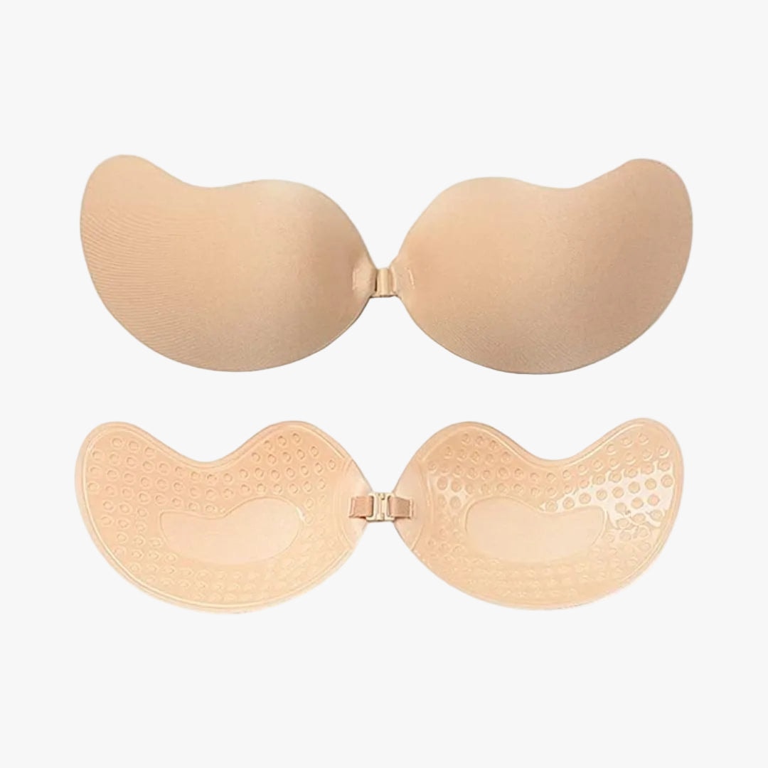 Strapless Adhesive Push Up Bra with Front Clasp for Backless Dresses