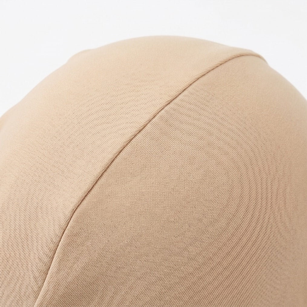 Stretch Jersey Underscarf Turban Cap with Anti-Slip Band for Hijab