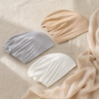 Stretch Jersey Underscarf Turban Cap with Anti-Slip Band for Hijab