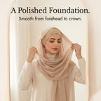 Stretch Jersey Underscarf Turban Cap with Anti-Slip Band for Hijab
