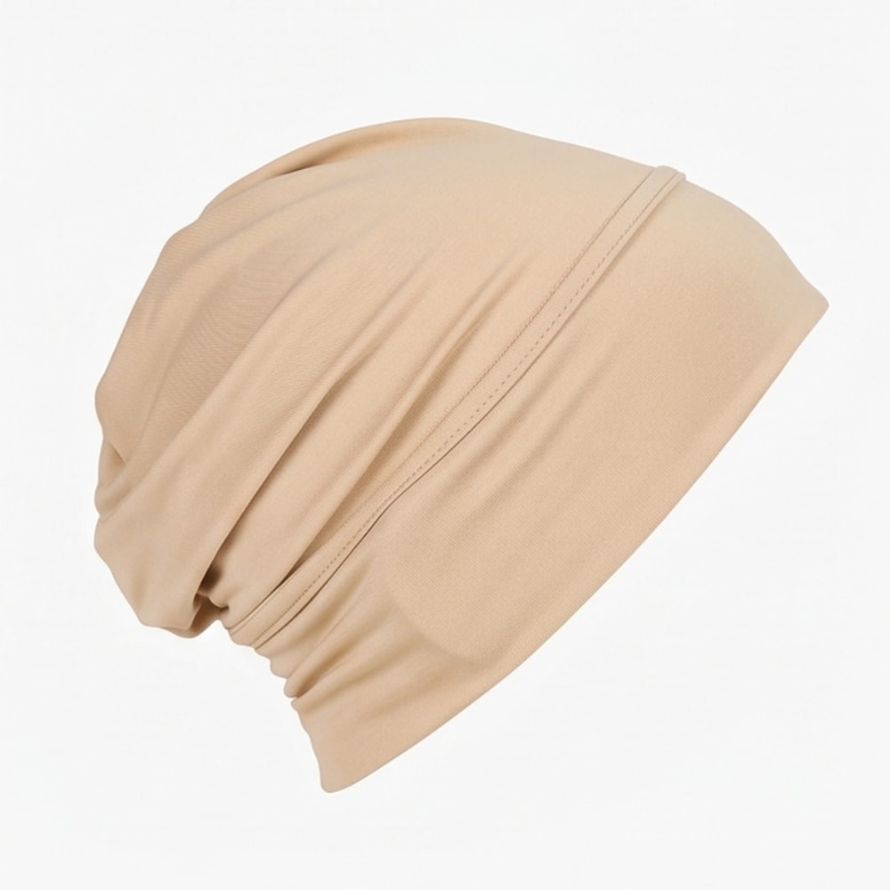 Stretch Jersey Underscarf Turban Cap with Anti-Slip Band for Hijab