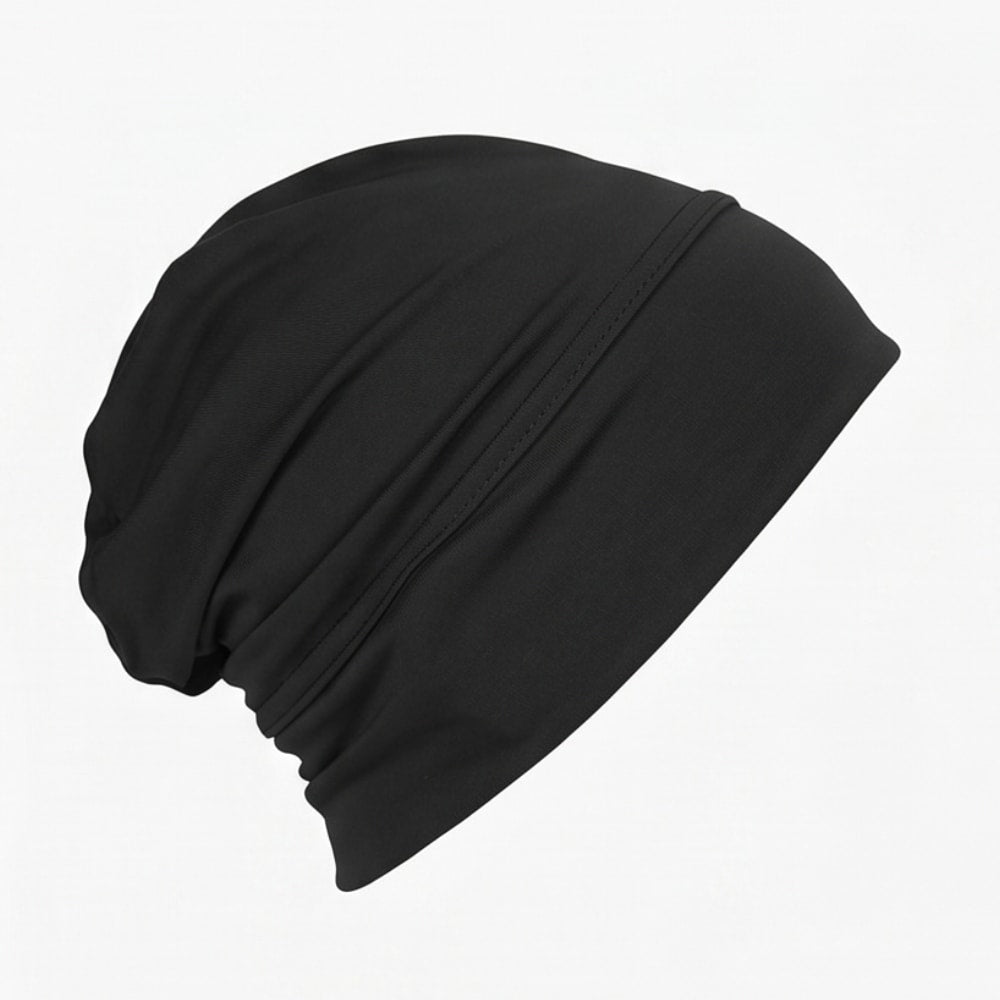 Stretch Jersey Underscarf Turban Cap with Anti-Slip Band for Hijab