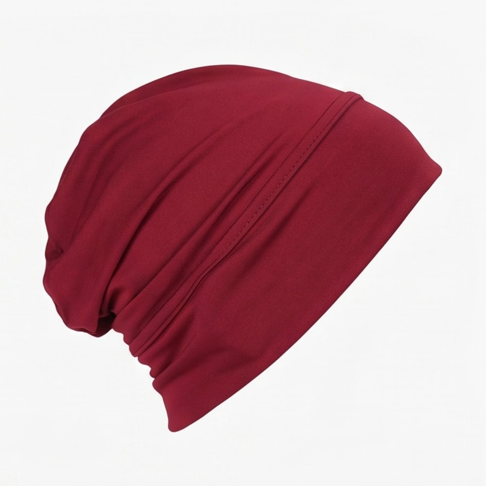 Stretch Jersey Underscarf Turban Cap with Anti-Slip Band for Hijab
