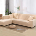 Stretch Velvet Sofa Cover with Non Slip Fit for Sectional and L Shaped Couches