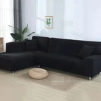 Stretch Velvet Sofa Cover with Non Slip Fit for Sectional and L Shaped Couches