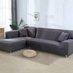 Stretch Velvet Sofa Cover with Non Slip Fit for Sectional and L Shaped Couches