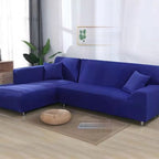 Stretch Velvet Sofa Cover with Non Slip Fit for Sectional and L Shaped Couches