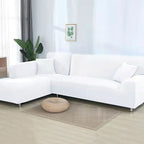Stretch Velvet Sofa Cover with Non Slip Fit for Sectional and L Shaped Couches