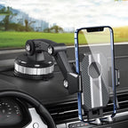 Suction Cup Car Phone Mount with Telescopic Arm and One Touch Release
