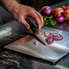 Titanium Kitchen Cutting Board with Handle Easy Clean and Odor Resistant