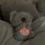 Breathing Koala Plush Sleep Soother for Babies and Kids with Calming Vibration Heartbeat Sounds and Night Light