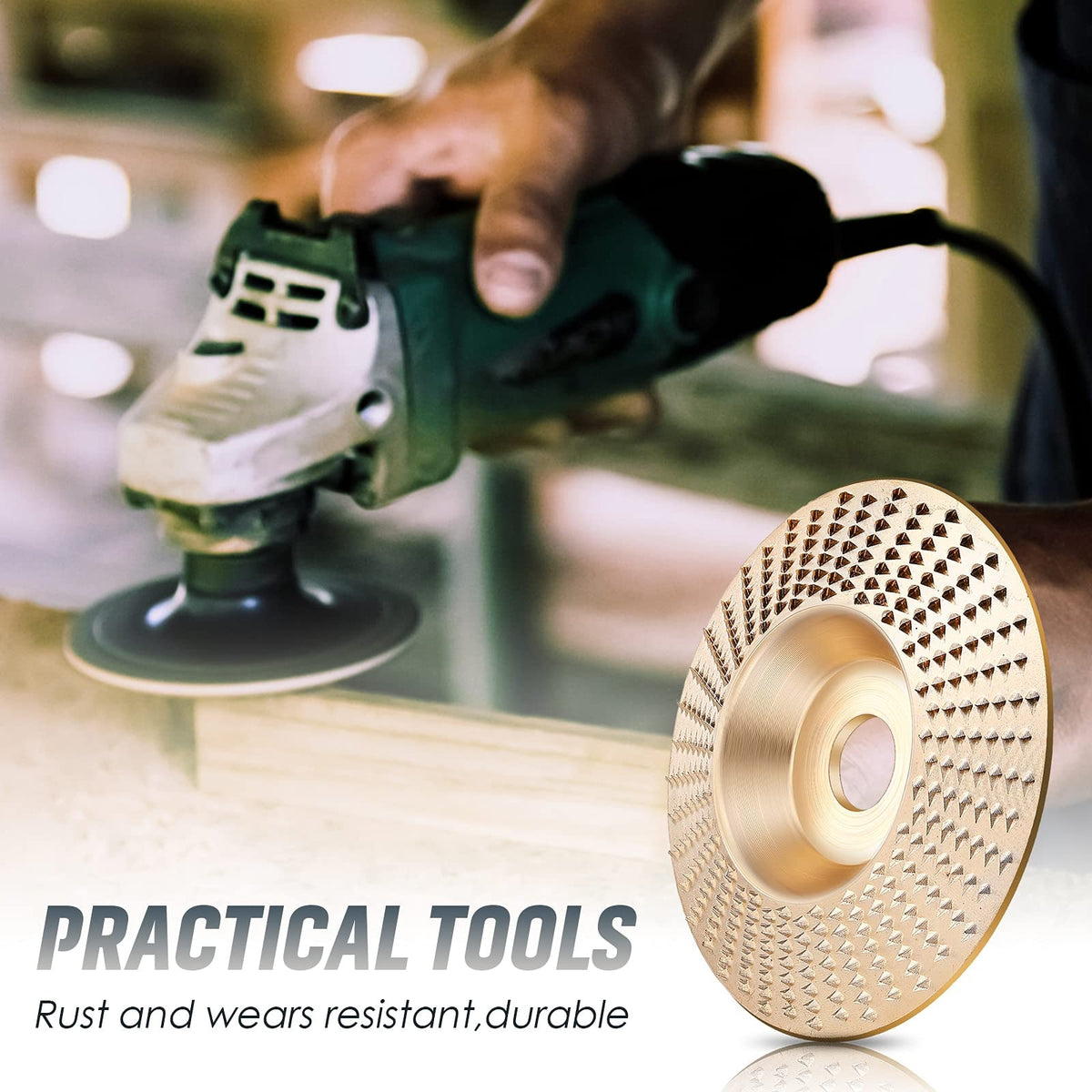 Tungsten Carbide Wood Carving Disc for Angle Grinder Shaping and Sanding
