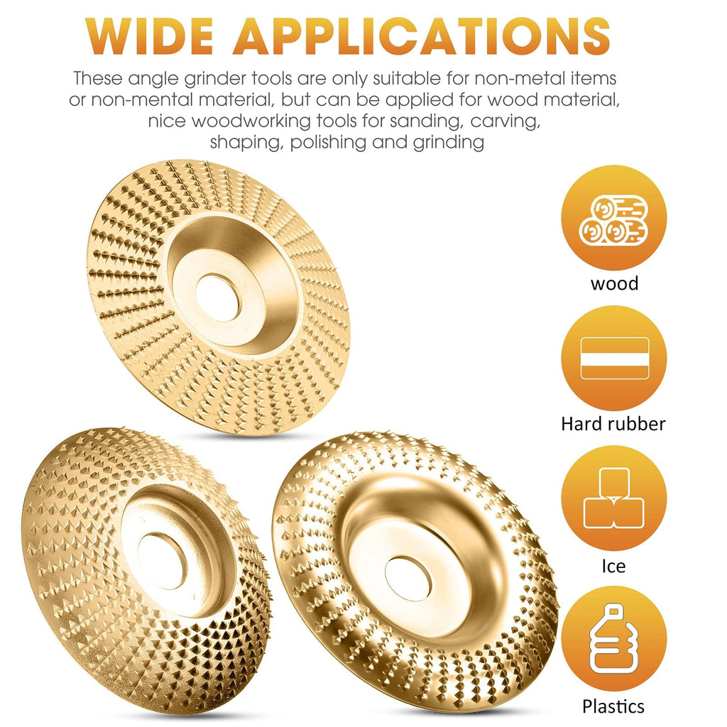 Tungsten Carbide Wood Carving Disc for Angle Grinder Shaping and Sanding
