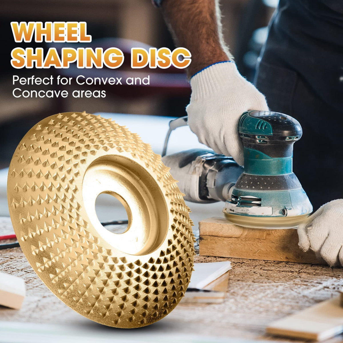 Tungsten Carbide Wood Carving Disc for Angle Grinder Shaping and Sanding