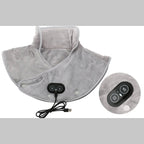 USB Heated Neck and Shoulder Wrap with Vibration and Auto Shut Off Timer