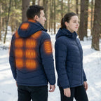 USB Heated Puffer Jacket with Hood for Men and Women