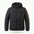 USB Heated Puffer Jacket with Hood for Men and Women