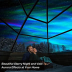 USB Rechargeable Aurora Projector Night Light with Music Sync and Remote