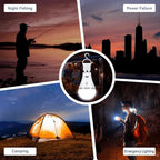USB Rechargeable LED Light Bulb with Remote and Hanging Hook for Emergencies