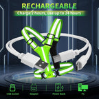 USB Rechargeable LED Reflective Running Vest with Adjustable Straps