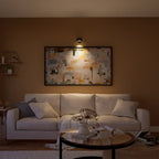 USB Rechargeable Wireless Wall Sconce with Rotating Head and Dimmable LED