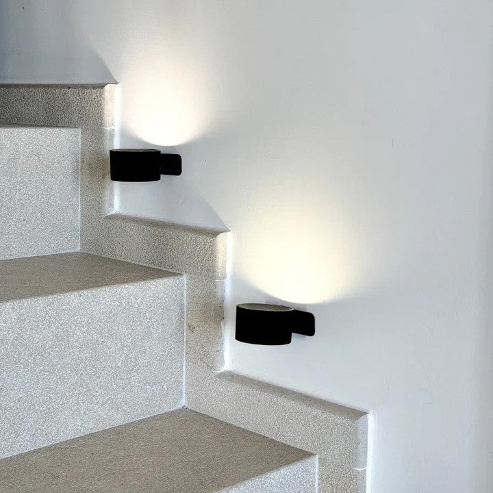 USB Rechargeable Wireless Wall Sconce with Rotating Head and Dimmable LED