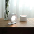 USB Rechargeable Wireless Wall Sconce with Rotating Head and Dimmable LED